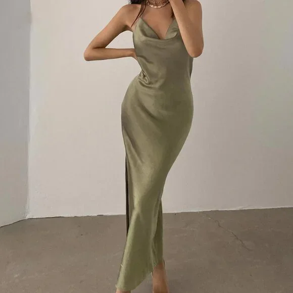 #77 Princess Polly Alissa Dress in Green - Picture 2 of 5